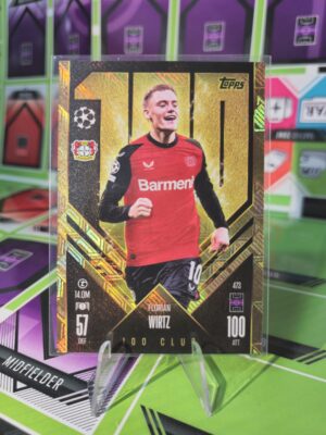 Florian Wirtz Bayer 04 leverkusen 100 club Match Attax 2024/25 Near mint