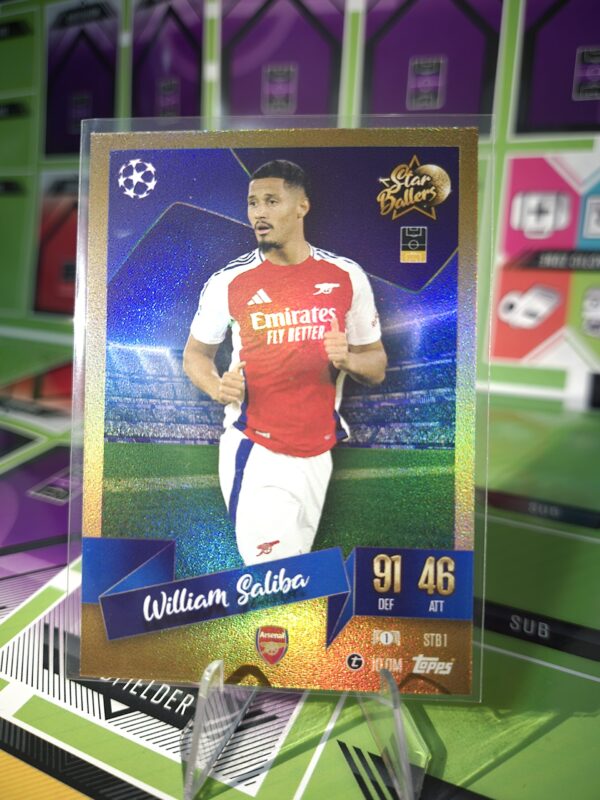 William Saliba Asenal Star Ballers Match Attax 2024/25 Near mint