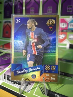 Bradley Barcola Paris Saint Germain Star Ballers Match Attax 2024/25 Near mint