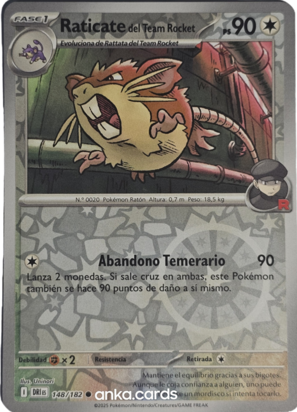 Team Rocket´s Raticate (RH) (DRI 148)