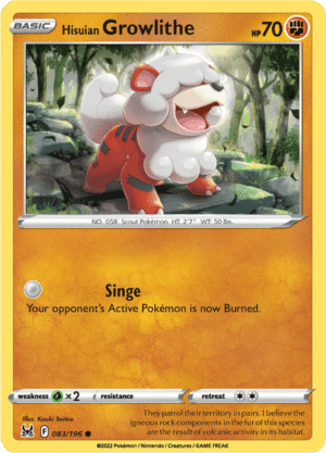 Growlithe de Hisui (LOR 083)