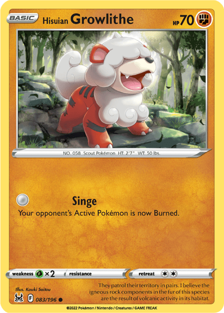 Growlithe de Hisui (LOR 083)