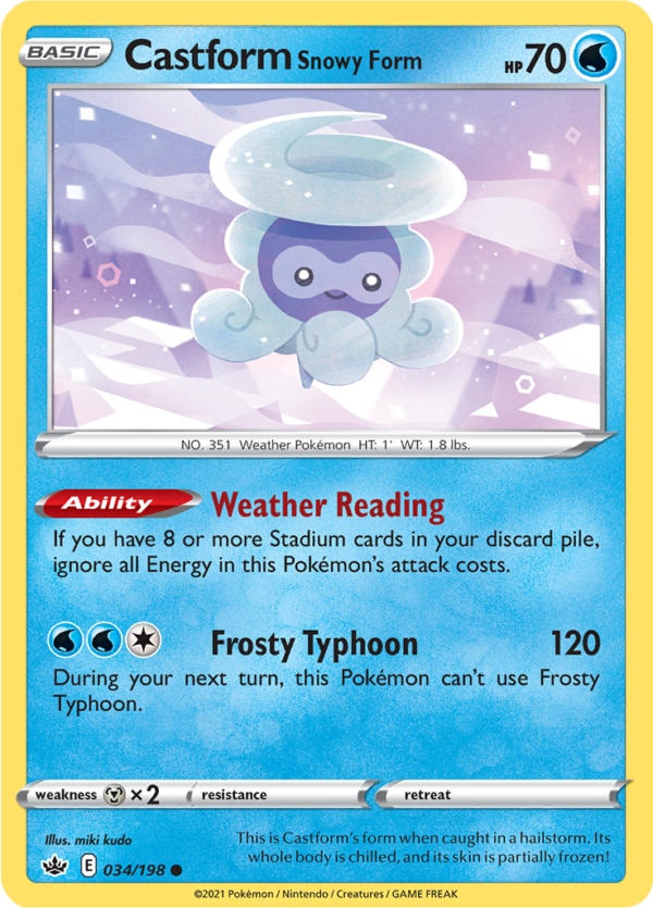 CASTFORM SNOWY FORM CRE 034