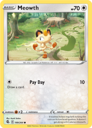 FST199 MEOWTH FST 199