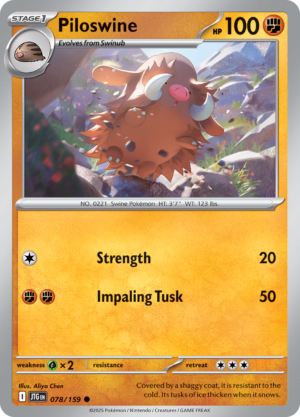 PILOSWINE Reverse Holo 078