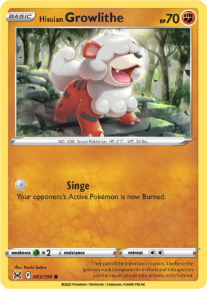 HISUIAN GROWLITHE 083