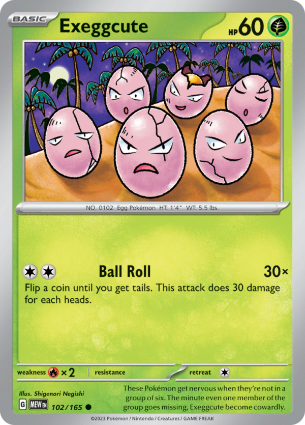 EXEGGCUTE 102