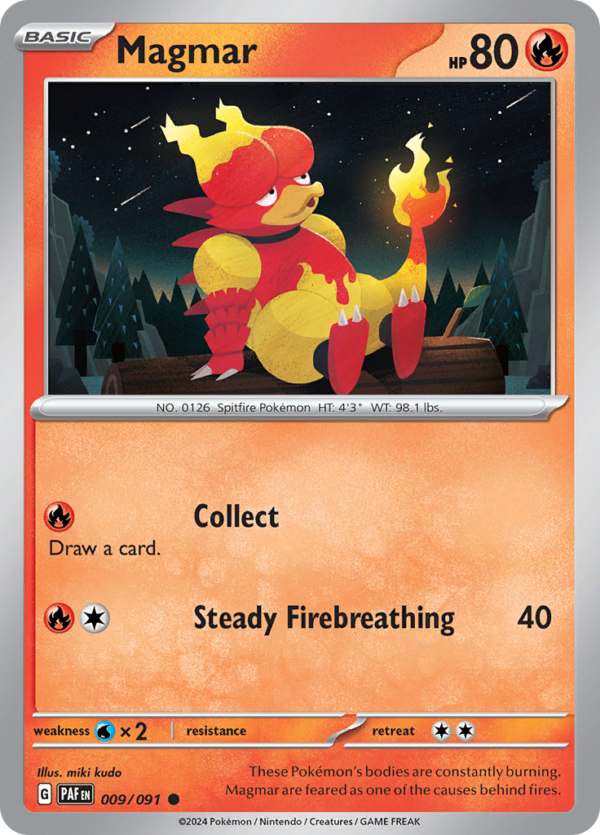 PAF_009_R_EN MAGMAR Reverse Holo 009