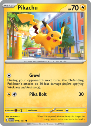 PIKACHU Reverse Holo 018