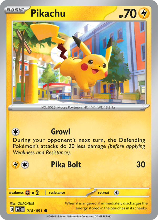 PAF_018_R_EN PIKACHU Reverse Holo 018